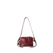 Isabel Marant Burgundy Läder Crossbody Kameraväska Red, Dam