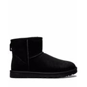 UGG Svarta Sheepskin Boots för Inomhus & Utomhus Black, Dam