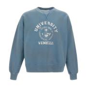 Golden Goose Blå Grafisk Tryck Sweatshirt Blue, Herr