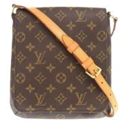 Louis Vuitton Vintage Pre-owned Tyg louis-vuitton-vskor Brown, Dam