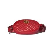 Gucci Vintage Pre-owned Tyg crossbodyvskor Red, Dam