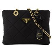 Prada Re-Nylon Toteväska Black, Dam