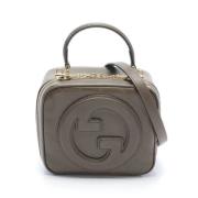 Gucci Vintage Pre-owned Laeder gucci-vskor Gray, Dam