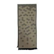 Philipp Plein Brun Scarf med Svarta Insatser Brown, Dam