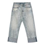 R13 Cropped Jeans för Stiligt Utseende Blue, Dam