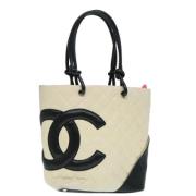 Chanel Vintage Pre-owned Laeder handvskor White, Dam