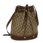 Gucci Vintage Pre-owned Canvas gucci-vskor Beige, Dam