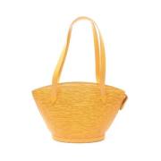 Louis Vuitton Vintage Pre-owned Laeder axelremsvskor Yellow, Dam