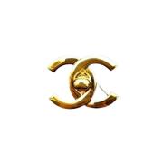 Chanel Vintage Pre-owned Metall chanel-smycken Yellow, Dam