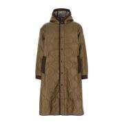 Woolrich Khaki Vadderad Jacka för Män Green, Herr