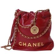 Chanel Vintage Pre-owned Tyg chanel-vskor Red, Dam