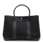 Hermès Vintage Pre-owned Canvas handvskor Black, Dam