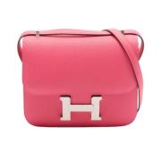 Hermès Vintage Pre-owned Canvas axelremsvskor Pink, Dam