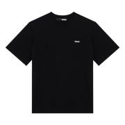 Rotate Birger Christensen Kortärmad rund hals T-shirt Black, Dam