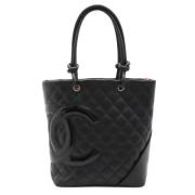 Chanel Vintage Pre-owned Tyg chanel-vskor Black, Dam