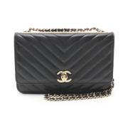 Chanel Vintage Pre-owned Laeder chanel-vskor Black, Dam