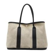 Hermès Vintage Pre-owned Canvas handvskor Gray, Dam