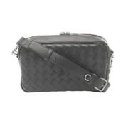 Bottega Veneta Vintage Pre-owned Laeder axelremsvskor Gray, Dam