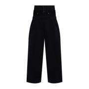 Balenciaga Sweatpants med denim midjeband Black, Herr