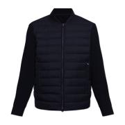 Emporio Armani Cardigan med vadderad framsida Blue, Herr