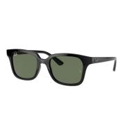 Ray-Ban Stiliga solglasögon med mörkgröna linser Black, Unisex