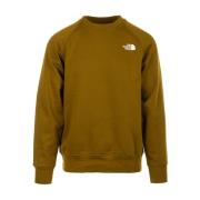 The North Face Raglan Redbox Crew Sweatshirt för Män Green, Herr