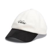 Vans Script Curved Bill Caps White, Herr