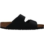 Birkenstock Svarta Arizona Sliders för Män Black, Herr