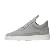 Filling Pieces Låg Top Ripple Nubuck Cement Grå Gray, Herr