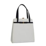 Salvatore Ferragamo Pre-owned Pre-owned Laeder handvskor White, Dam