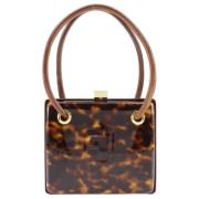 Fendi Vintage Pre-owned Laeder handvskor Brown, Dam