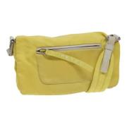 Prada Vintage Pre-owned Nylon prada-vskor Yellow, Dam