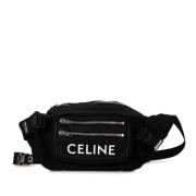 Celine Vintage Pre-owned Canvas axelremsvskor Black, Dam