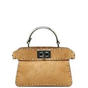 Fendi Vintage Pre-owned Laeder handvskor Brown, Dam