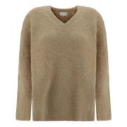 Loulou Studio Beige Melange Sweater Brown, Dam