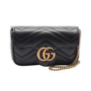 Gucci Vintage Pre-owned Laeder gucci-vskor Black, Dam