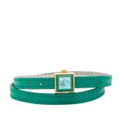 Fendi Vintage Pre-owned Laeder armband Green, Dam