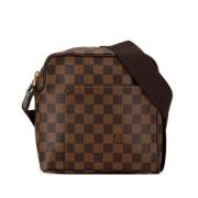 Louis Vuitton Vintage Pre-owned Canvas axelremsvskor Brown, Dam