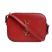 Yves Saint Laurent Vintage Pre-owned Laeder axelremsvskor Red, Dam