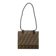 Fendi Vintage Pre-owned Canvas fendi-vskor Brown, Dam