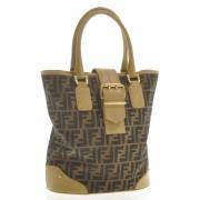 Fendi Vintage Pre-owned Canvas fendi-vskor Beige, Dam