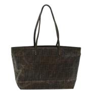 Fendi Vintage Pre-owned Belagd canvas fendi-vskor Black, Dam