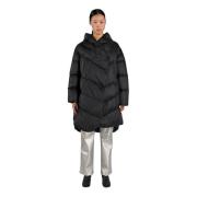 Canadian Classics Svart Satin Nylon Dunjacka Black, Dam