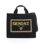 Fendi Vintage Pre-owned Canvas fendi-vskor Black, Dam