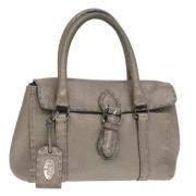 Fendi Vintage Pre-owned Laeder fendi-vskor Gray, Dam