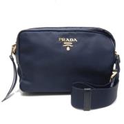 Prada Vintage Pre-owned Canvas crossbodyvskor Blue, Dam