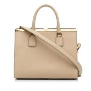 Dolce & Gabbana Pre-owned Pre-owned Laeder handvskor Beige, Dam