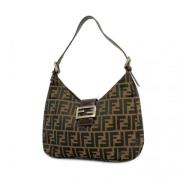 Fendi Vintage Pre-owned Nylon fendi-vskor Brown, Dam