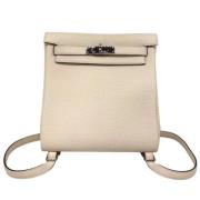 Hermès Vintage Pre-owned Laeder ryggsckar Beige, Dam