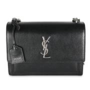 Yves Saint Laurent Vintage Pre-owned Mocka axelremsvskor Black, Dam